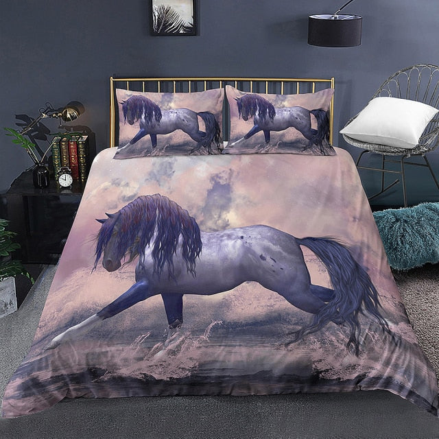 Ensemble de lit avec chevaux IV