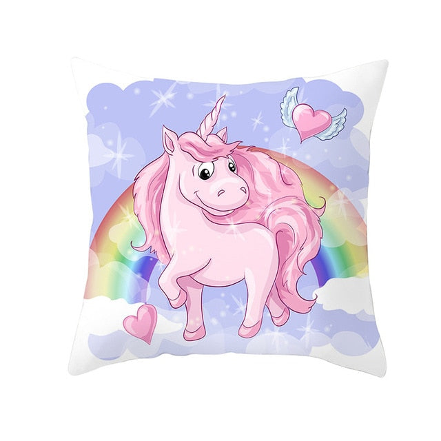 Unicorn cushion cover