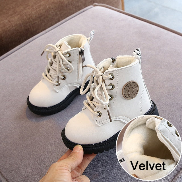 Spring/Autumn Velvet Ankle Boots