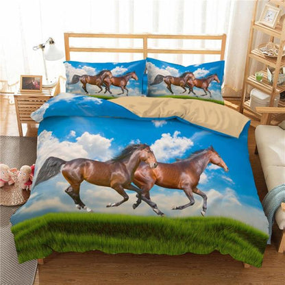 Bed set with horses II