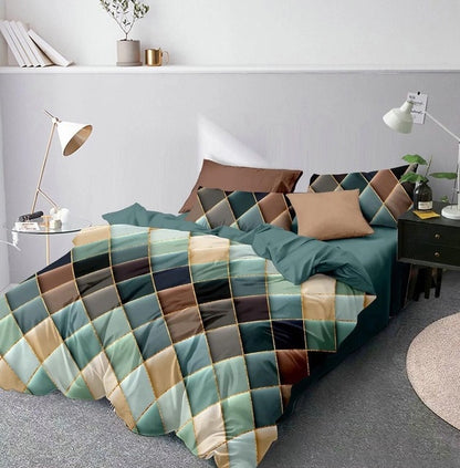 Geometric shape bed set