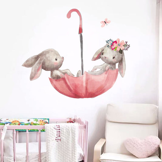 Autocollant mural Lapin / Chat