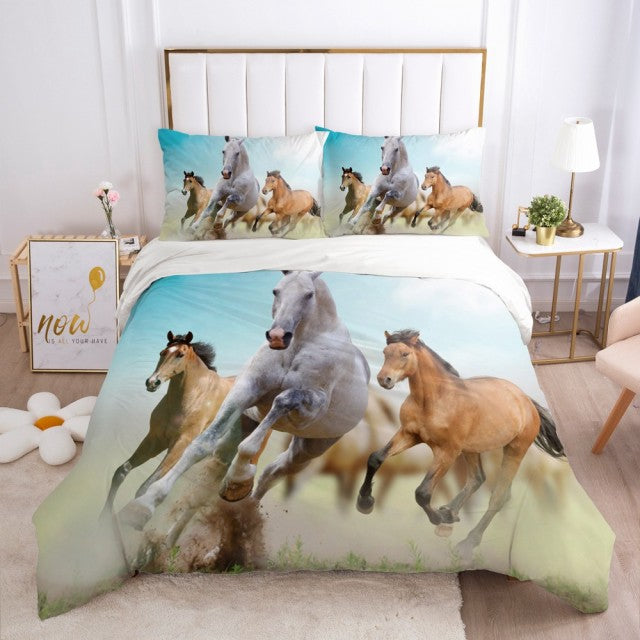 Ensemble de lit avec chevaux / 9 modèles