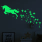 Fluorescent unicorn sticker