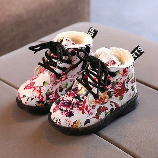 Warm Flower Boots