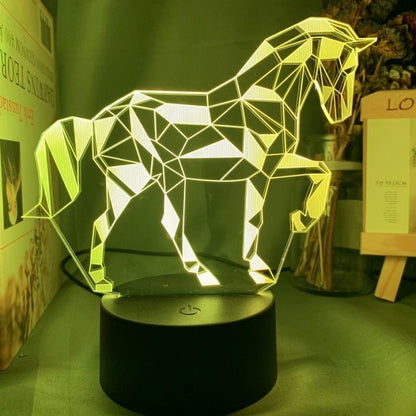 Lampe LED 3D Licorne