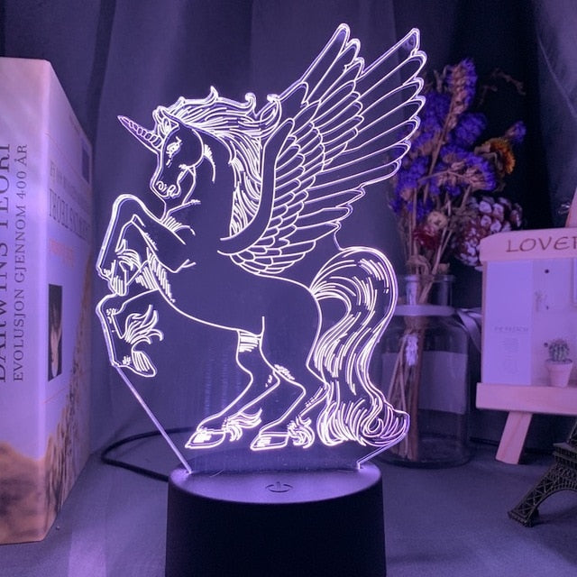 Unicorn 3D LED Lamp