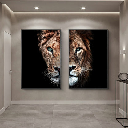 Canvas Lion wall art