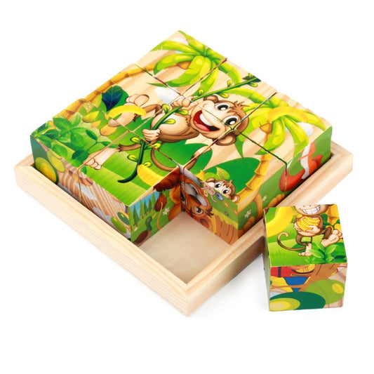 6-sided wooden puzzle