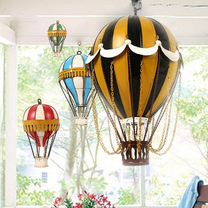 Decorative metal hot air balloon