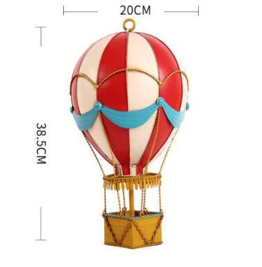 Decorative metal hot air balloon