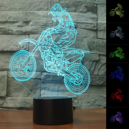 3D Motocross LED Lamp