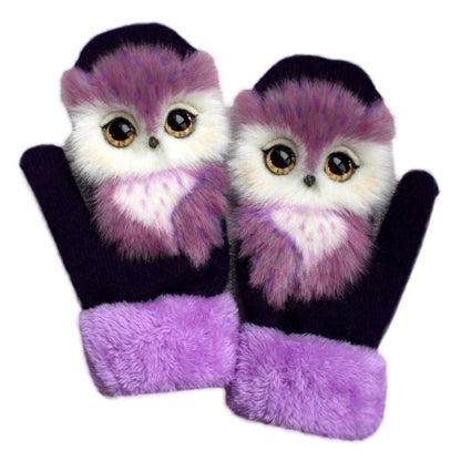 Mittens with Owls
