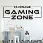 Customizable Gaming Zone Sticker
