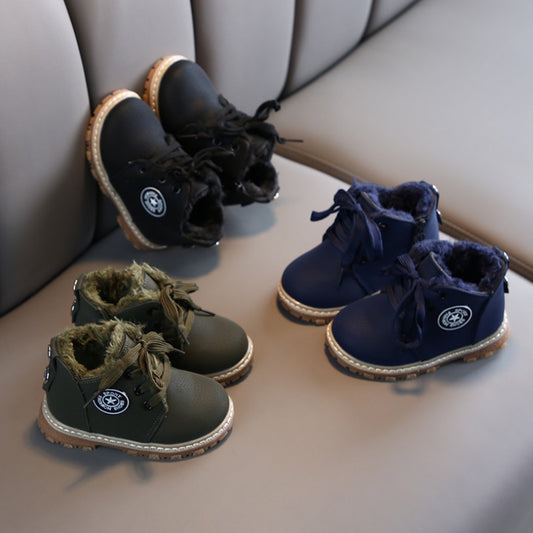 Botas de cuero cálidas