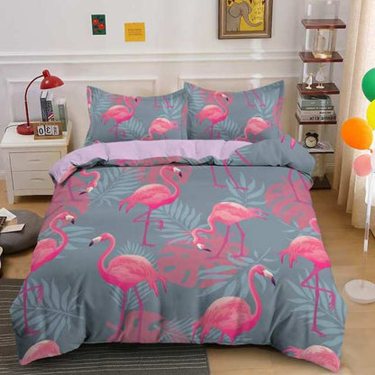 Flamingo bed set