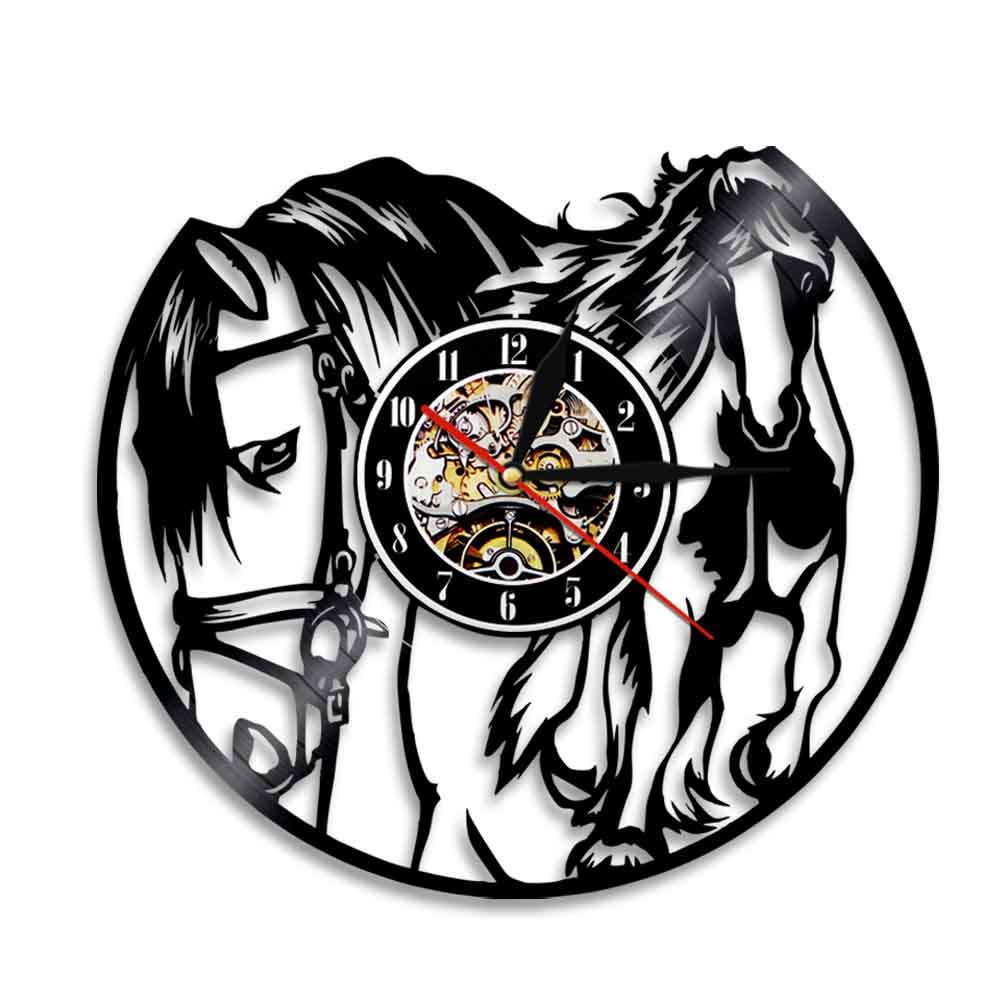 Horse Vinyl Clock