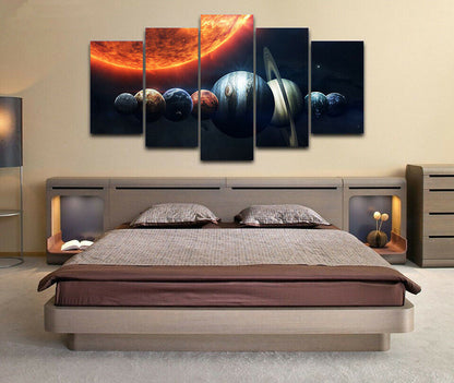 Canvas Solar System 5 pieces