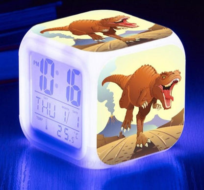 Réveil matin LED Dino