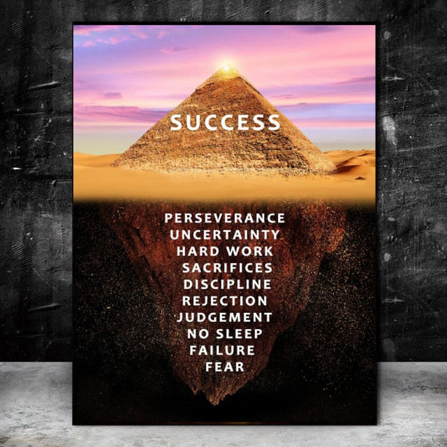 Success Quote Wall Art