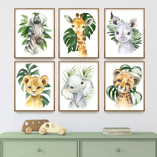 Art mural Canvas Zoo