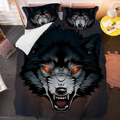 Ensemble de lit avec loup