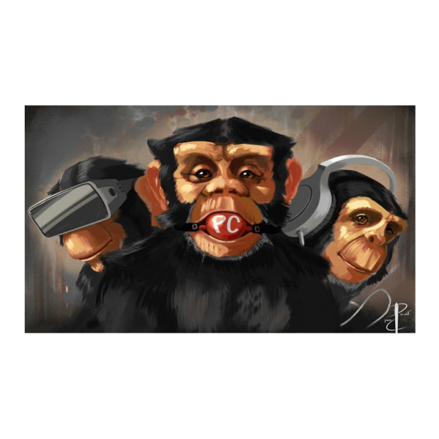 Art mural Cool Monkey