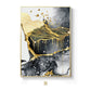 Wall Art Canvas Abstract Gold