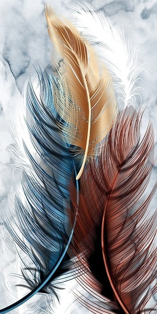 Feathers Canvas Wall Art