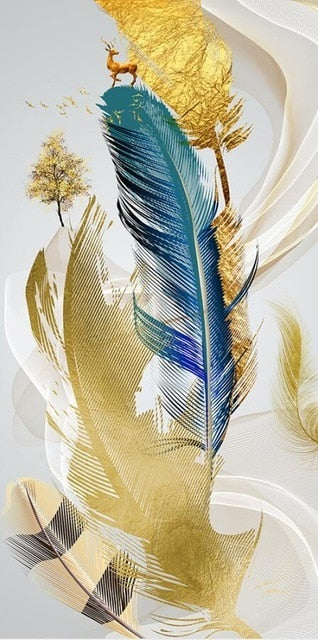 Feathers Canvas Wall Art