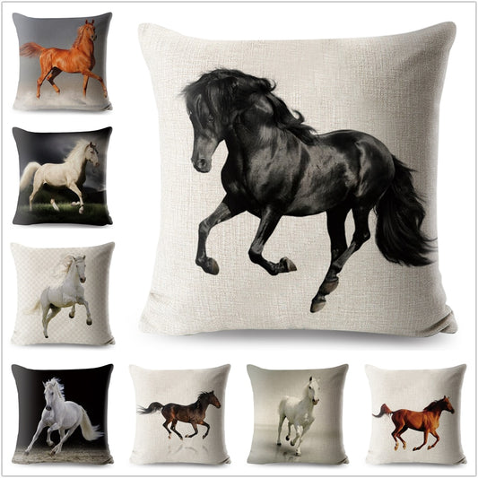 Cushion cover horses II