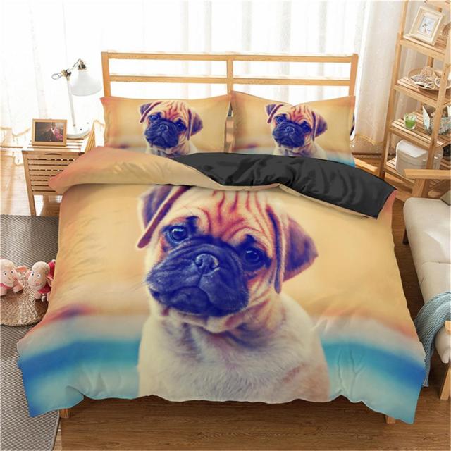 Bed set with Pug 2