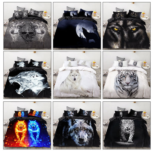 Lion/Tiger/Wolf bed set
