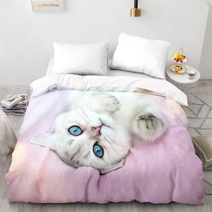 Fluffy Cat Duvet Cover