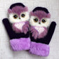 Mittens with small animals