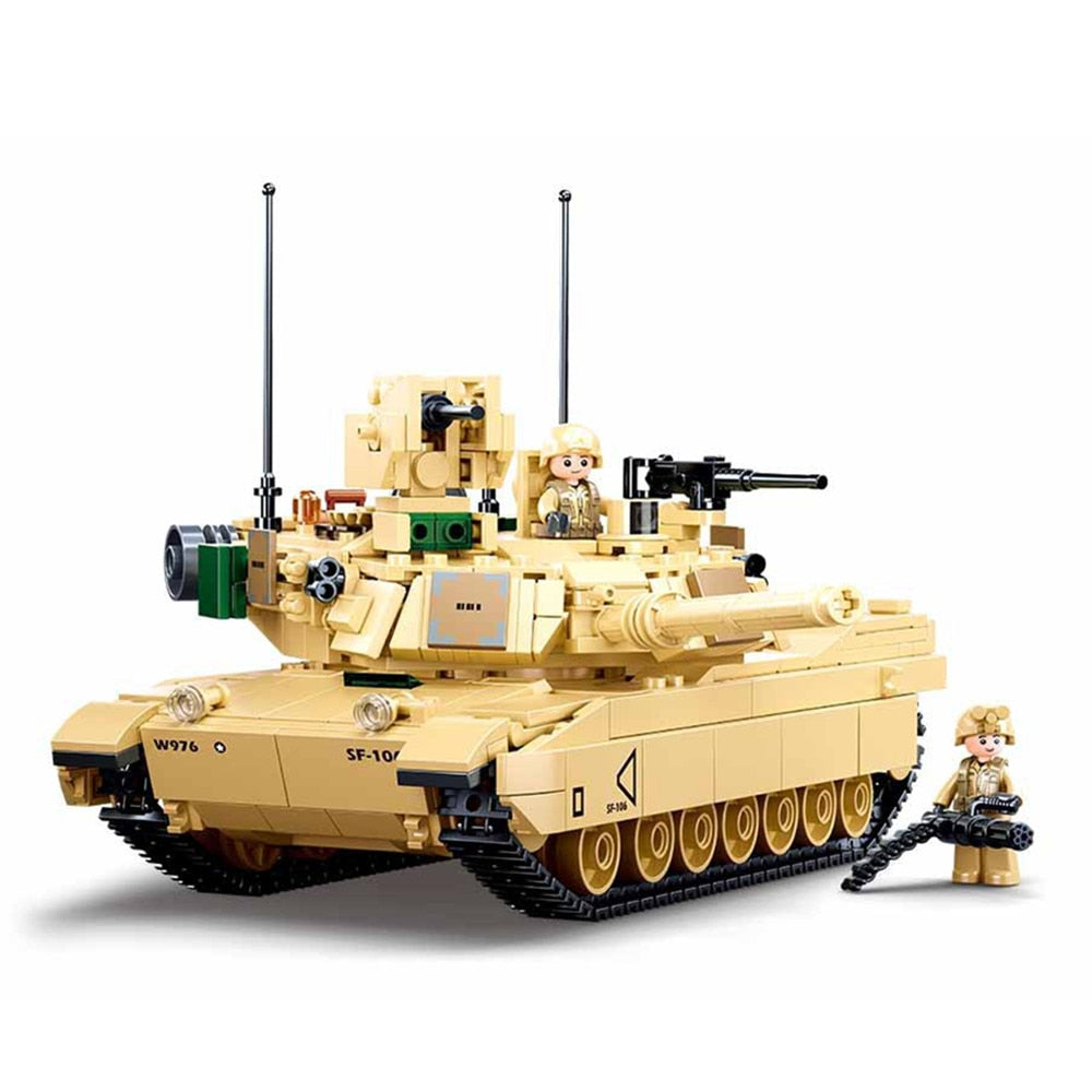 Tank M1 Abrams en briques