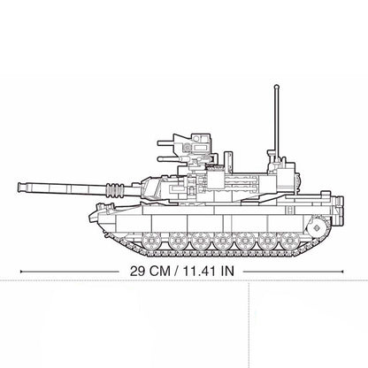 Tank M1 Abrams en briques