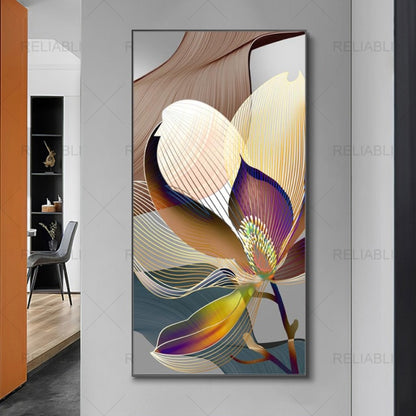 Abstract Flower Canvas Wall Art