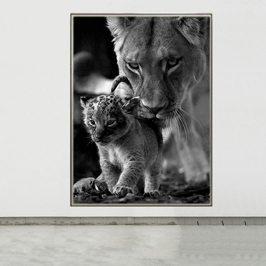 Art mural Lion&Cub