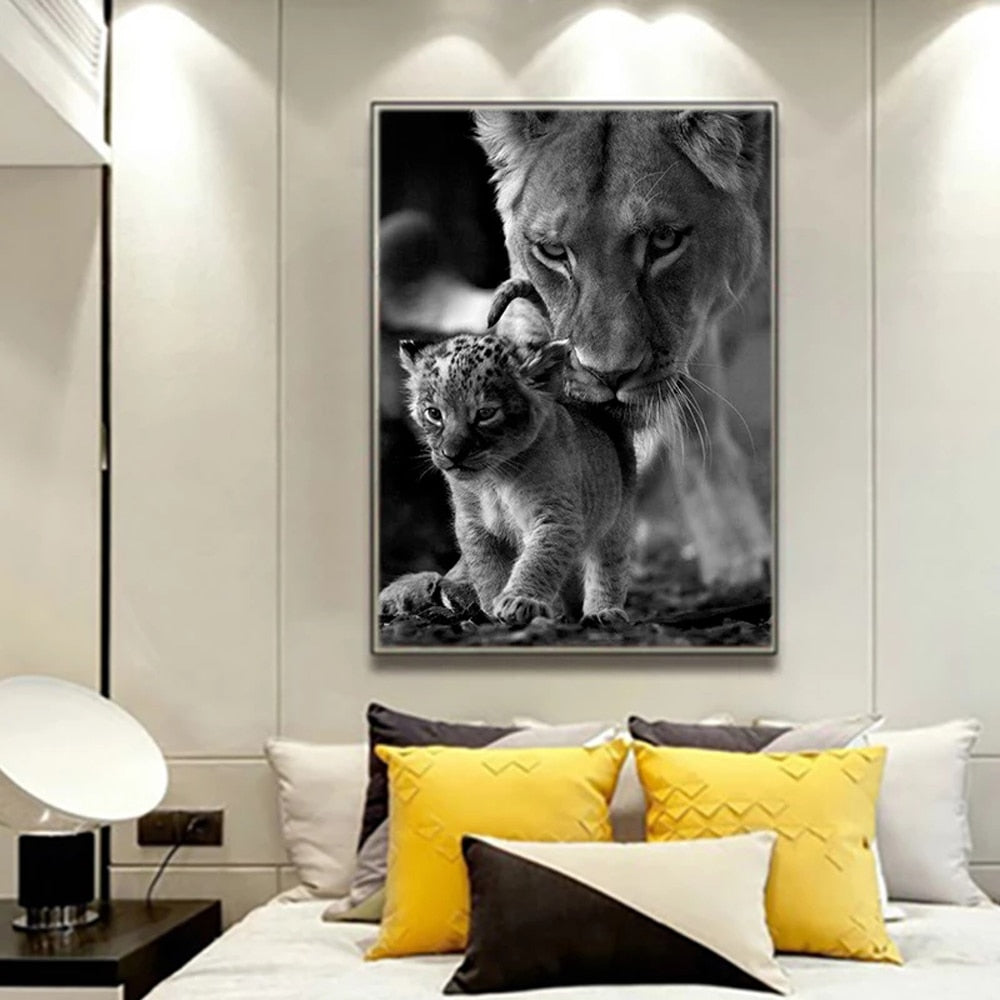 Lion&Cub wall art