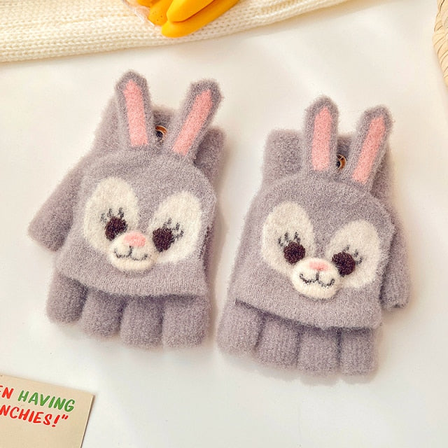 Pretty little animal mittens