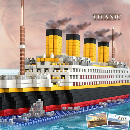 Titanic en briques de construction