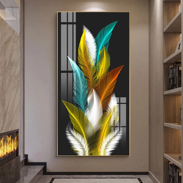 Feathers Canvas wall art / several models