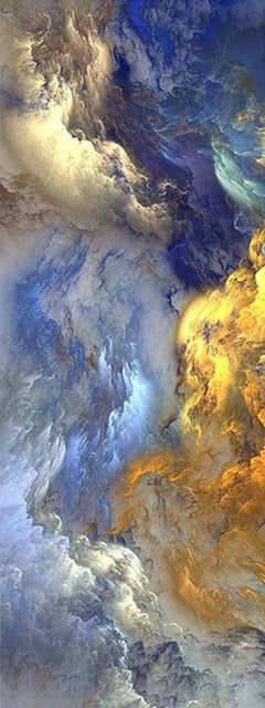 Art mural Canvas Bleu abstrait