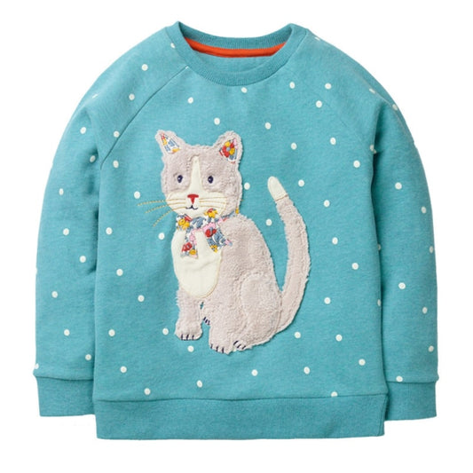 Sweatshirt with cat