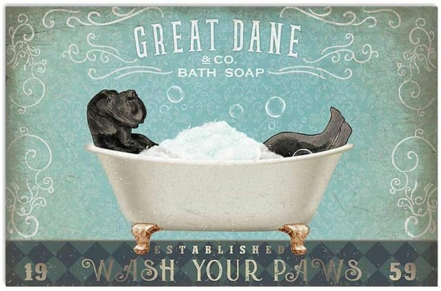 Affiche Vintage Métallique Salle de bain