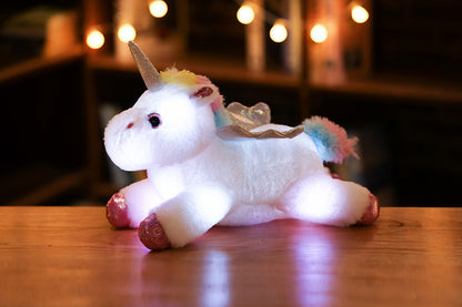 Rainbow LED Unicorn Plush Toy
