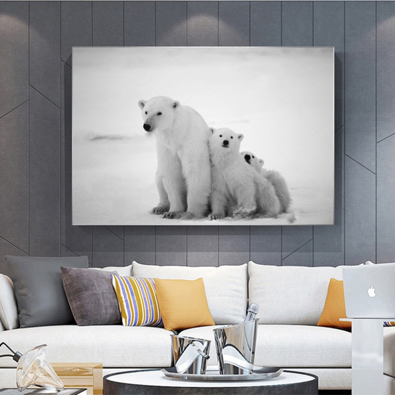 Polar Bear Canvas Wall Art