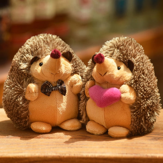 Hedgehog couple soft toy