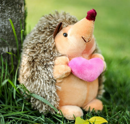 Hedgehog couple soft toy